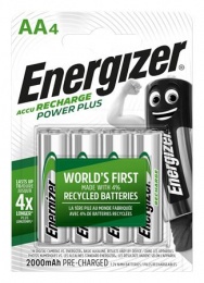 Tölthető elem, AA ceruza, 4x2000 mAh, ENERGIZER "Power Plus"